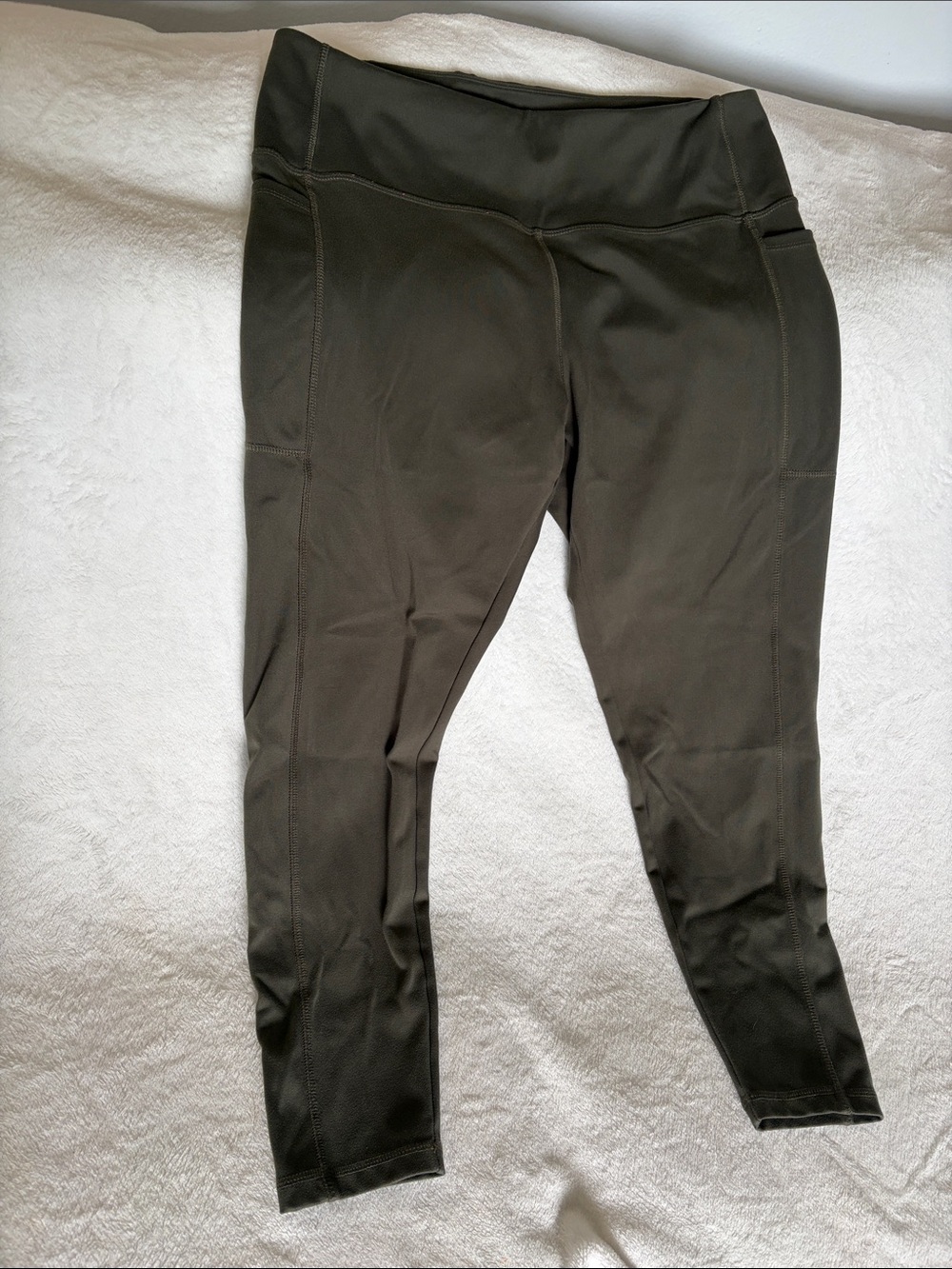 Danskin Olive Green High-Waist Performance Leggings